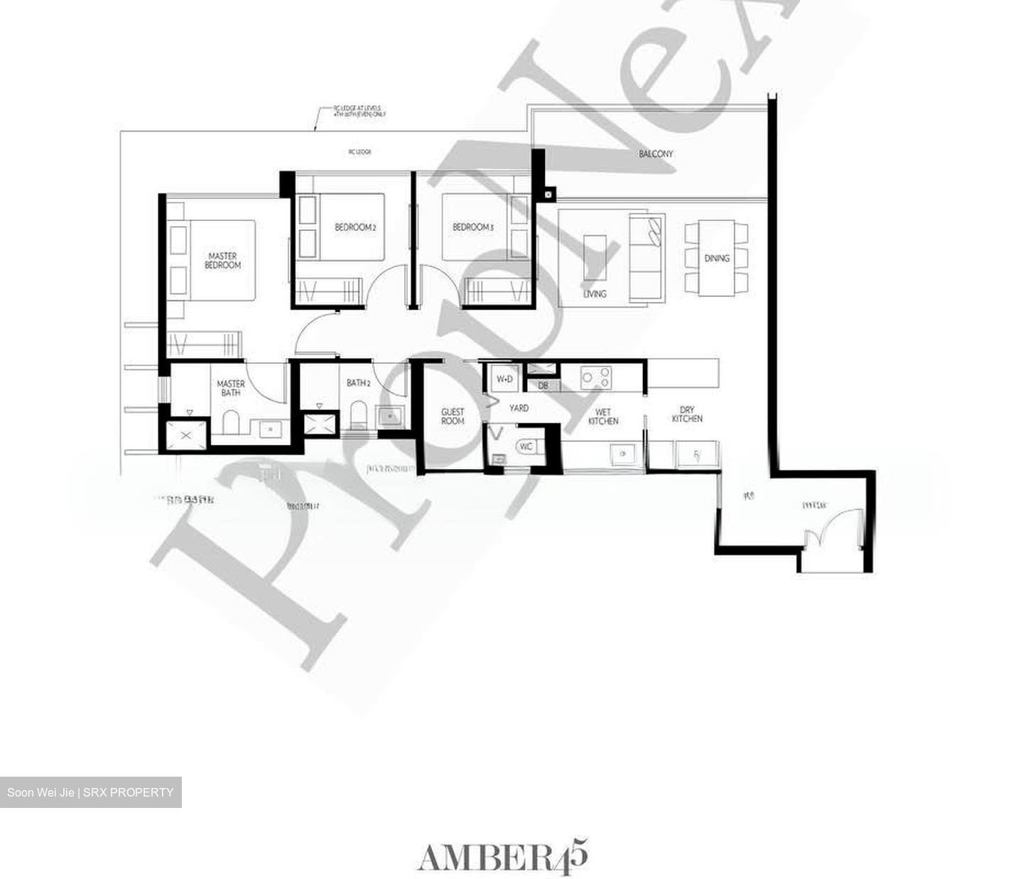 Amber 45 (D15), Apartment #605529301